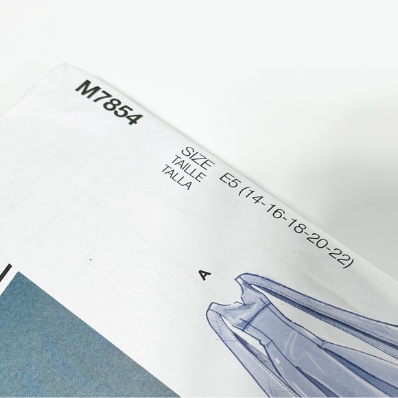 M7854 Vintage Reproduction McCall’s Dress pattern - Picture 5 of 5